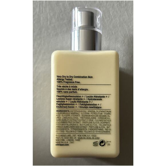 Clinique Jumbo Moisturizing Lotion+ 6.7oz – #1 Hydrating Face Cream Retail $49 - Picture 5 of 6